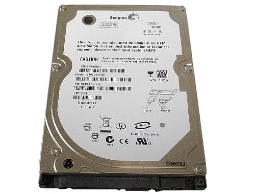 Seagate 20GB 5400RPM 2.5 2MB SATA Factory Recertified