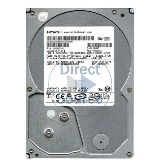 Hitachi Deskstar 7K1000.B - Hard drive - 1 TB - internal - 3.5" - Factory Recertified