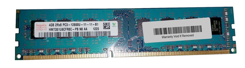 Hynix 4GB 240-Pin DDR3 SDRAM DDR3 1600 (PC3 12800) Desktop Memory Model HMT351U6CFR8C-PB