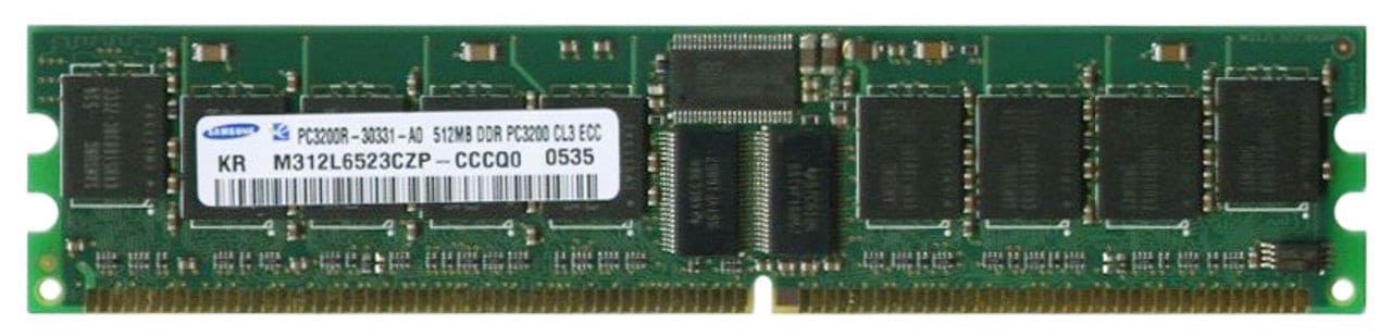 Samsung / HPM312L6523CZP-CCCQ0 Samsung 512MB Ddr 400mhz PC3200 184pin CL3 ECC Registered