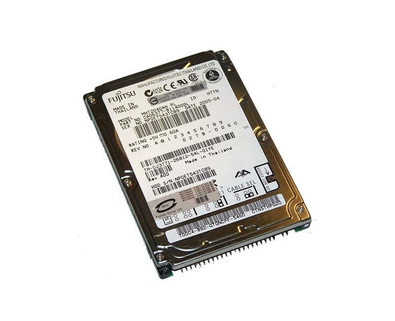 Fujitsu 40GB HDD 2.5" ATA 5400RPM 9.5MM