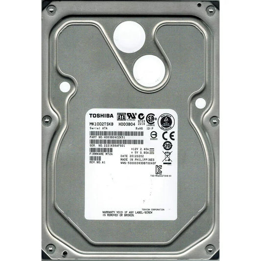 TOSHIBA MK1002TSKB 1TB 7200 RPM 64MB Cache SATA 3.0Gb/s 3.5" Enterprise Hard Drive