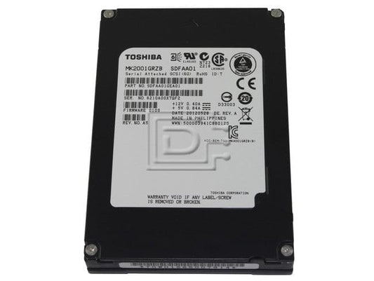 Toshiba MK2001GRZB 200GB SFF SLC SAS SSD