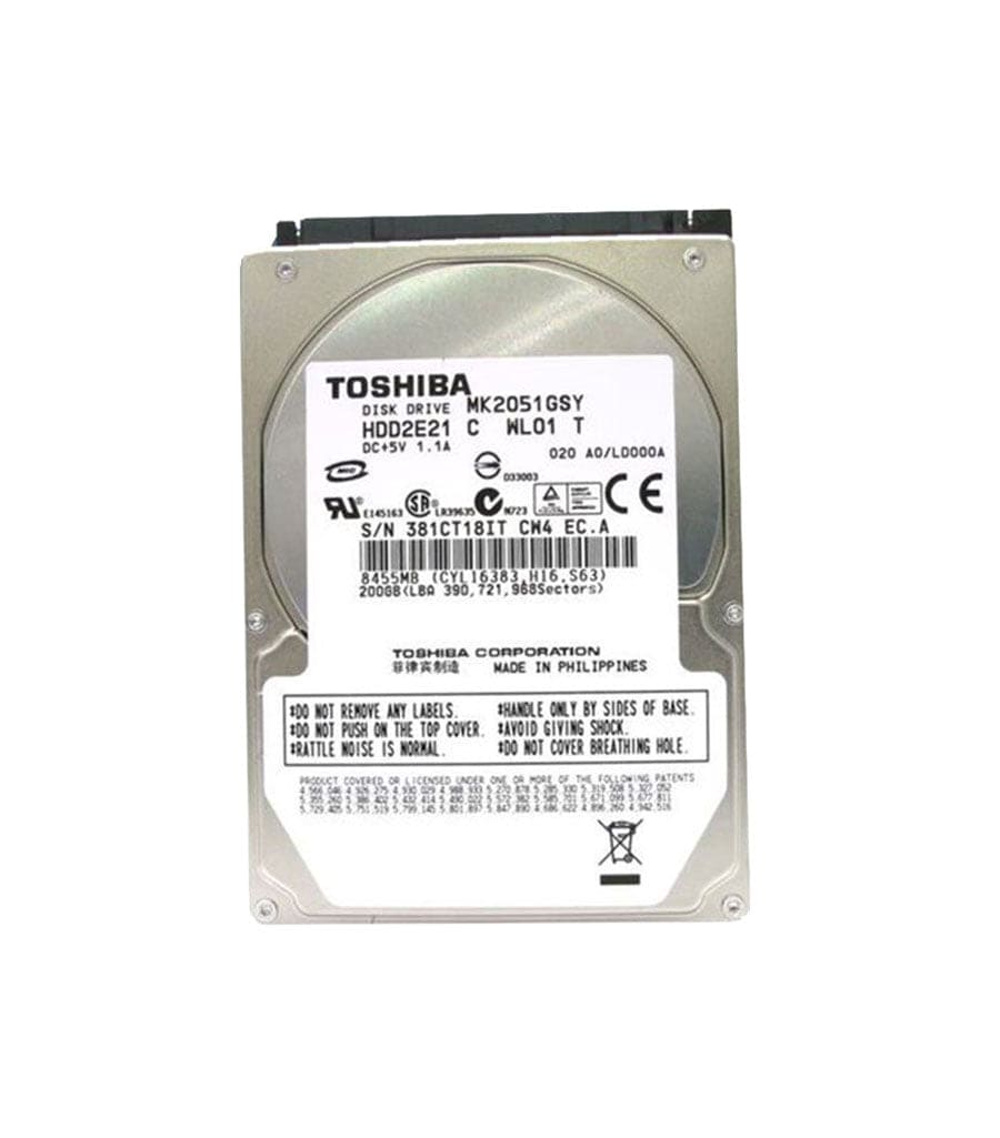 Toshiba 200GB 7200RPM 16MB SATA II 9.5MM 2.5"