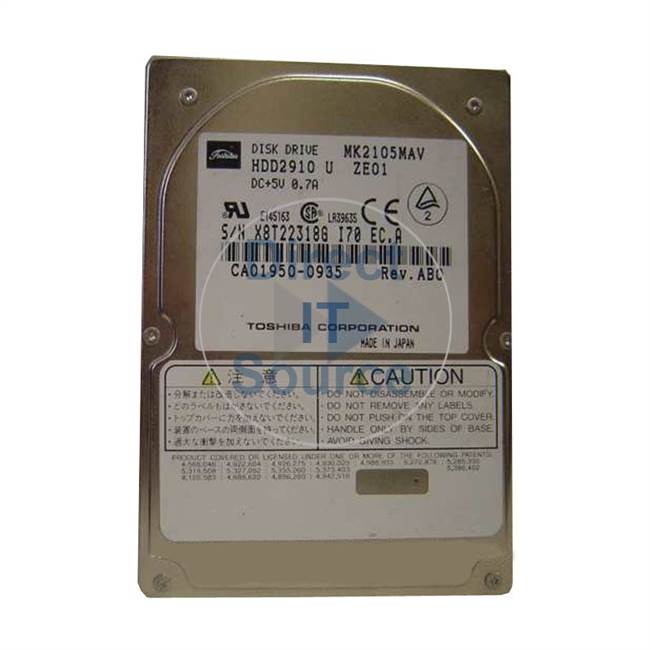 Toshiba 2GB Hard Drive 2.5 12.5MM 4200RPM