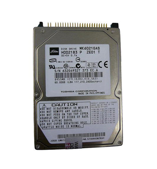 Toshiba 60.01GB 4200 RPM 9.5MM Ultra DMA-100/ATA-5 IDE/EIDE