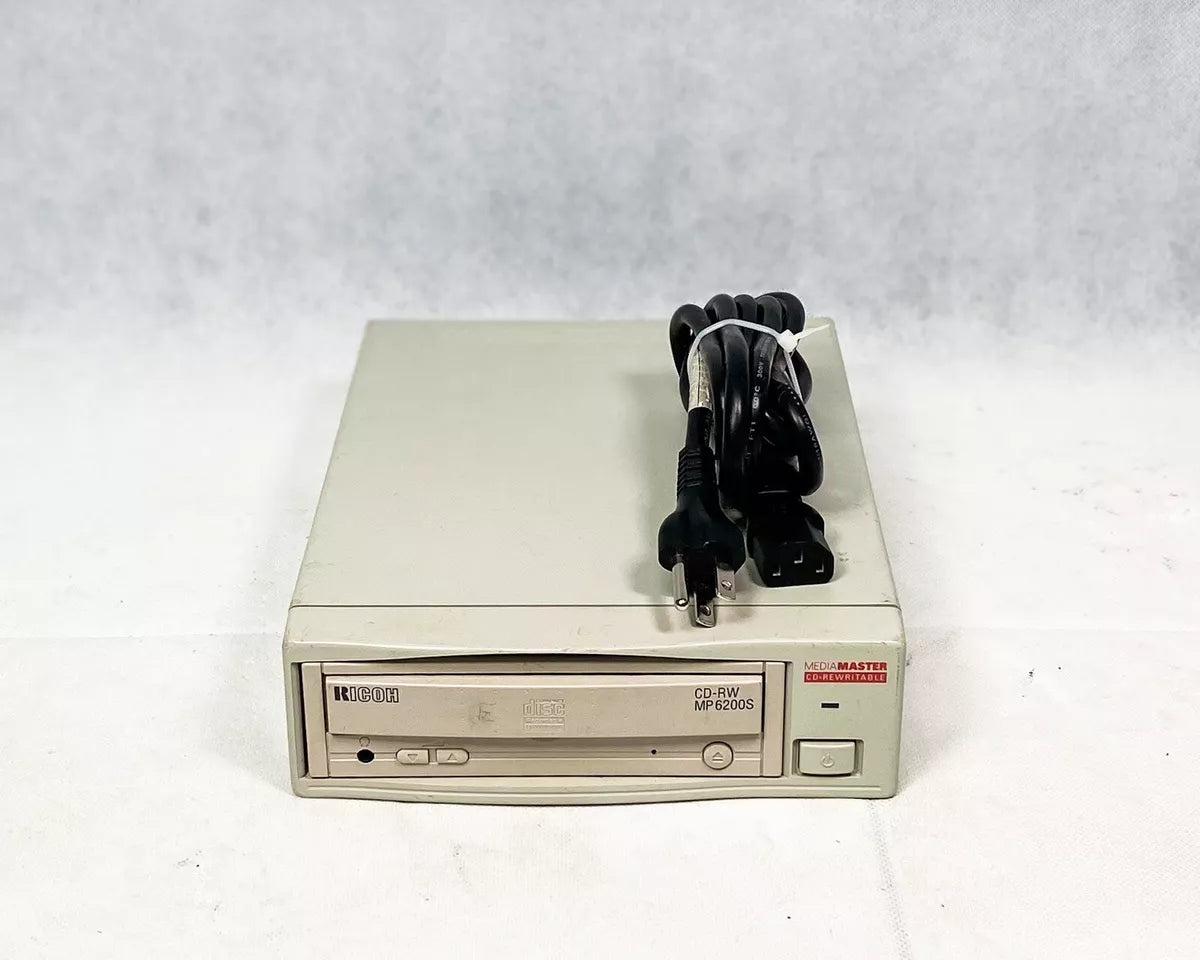 Ricoh Mediamaster MP6200S SCSI External CD-RW Drive ULTRA-RARE Collectible CF 2x2x6 SCSI CD-RW (external) 50pin