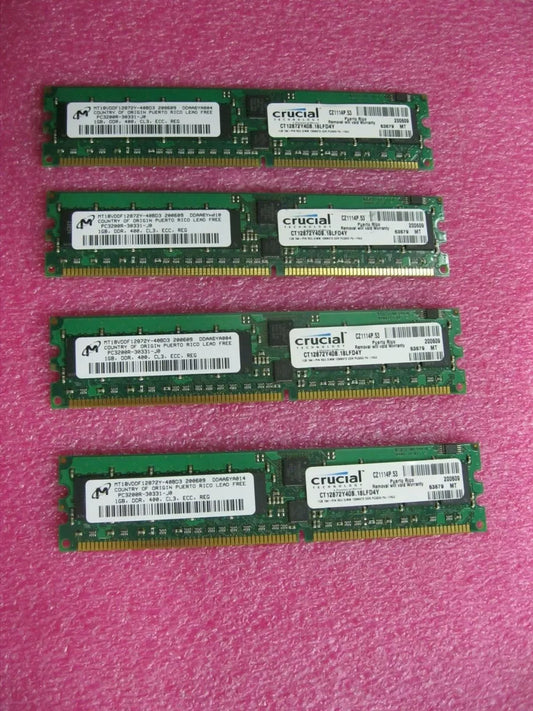 Micron MT18VDDF12872Y-40BD3 1Gb DDR-400Mtps 184RDIMM Memory Module