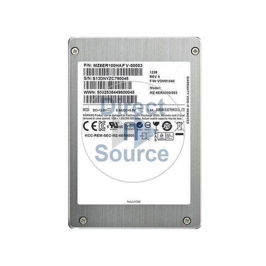 Samsung 100gb Sm1625 Enterprise 2.5" Ssd, Sas 2.0, 6gb/s (mz6er100hafv-00003)