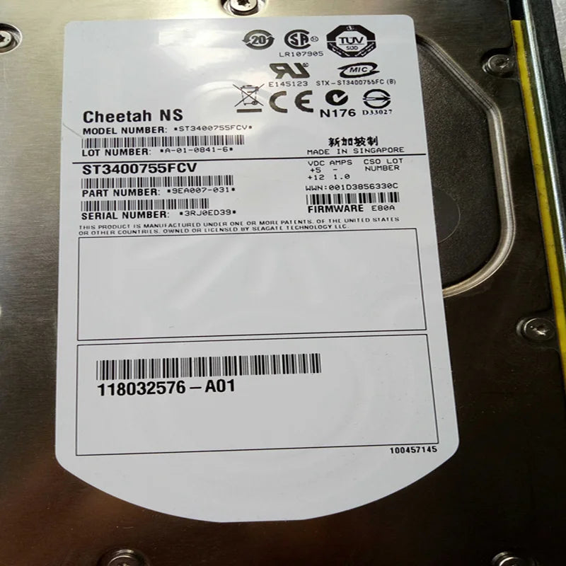 Seagate 400GB ST3400755FCV 118032576-A04  FW C003 / 9EA007-031