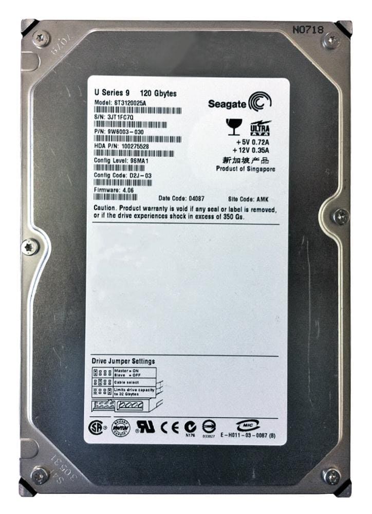 Seagate ST3120025A 120GB UDMA/100 7200RPM 2MB