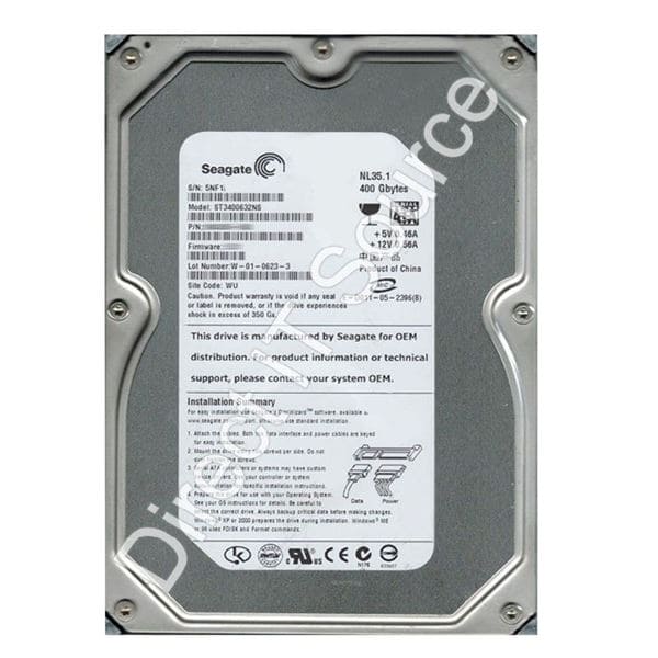 Seagate ST3400632NS NL35 400GB 7200RPM SATA 3.5" HARD DRIVE