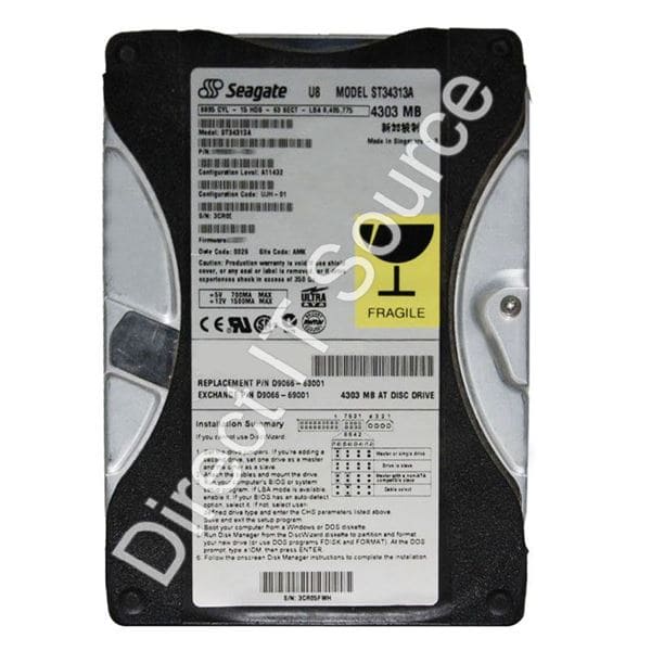 Seagate 4.3GB, 5400RPM, 3.5INCH HARD DRIVE