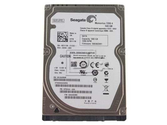 Seagate Momentus 7200.4 500 GB Internal hard drive - 300 MBps - 7200 rpm