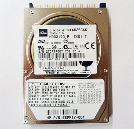 Toshiba 40 GB Notebook Drive