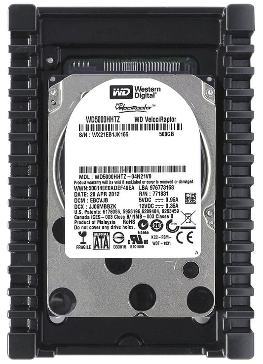 Western Digital VelociRaptor WD5000HHTZ 500GB SATA3/SATA 6.0 GB/s 64MB Hard Drive (3.5 Inch)