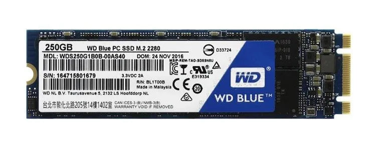 Western Digital SSD WDS250G1B0B 250GB M.2 S3 2280 SATA III 6Gb/s