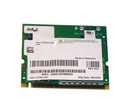 Intel Pro Wireless Network Adapter Card