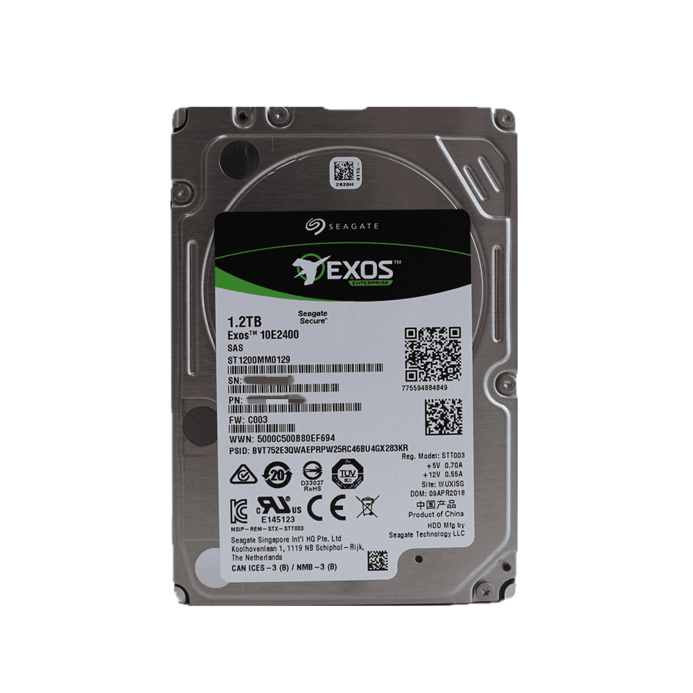 Seagate ST1200MM0129 Exos 10E2400 1.2Tb SAS-12Gbps 10000 RPM 2.5-Inch Hard Drive