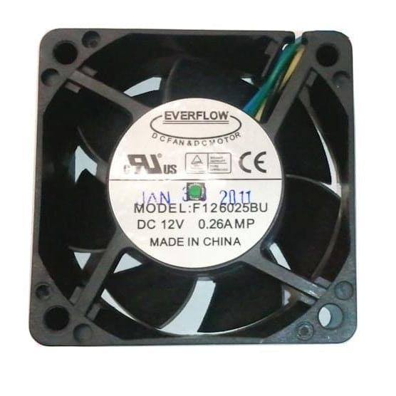 EVERFLOW 60X60X25mm Dual Ball Bearing PWM Fan F126025BU