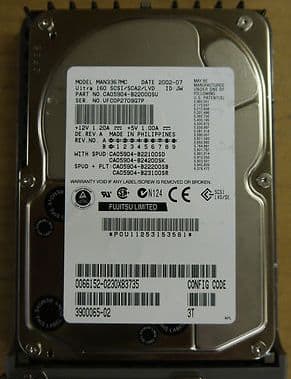 Fujitsu 36GB 10K ULTRA160 80-PIN SCSI HARD DRIVE