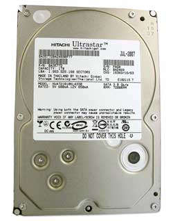 HCS725050VLA380 Hitachi 500GB 7200RPM SATA 3.0 Gbps 3.5 inch HDD