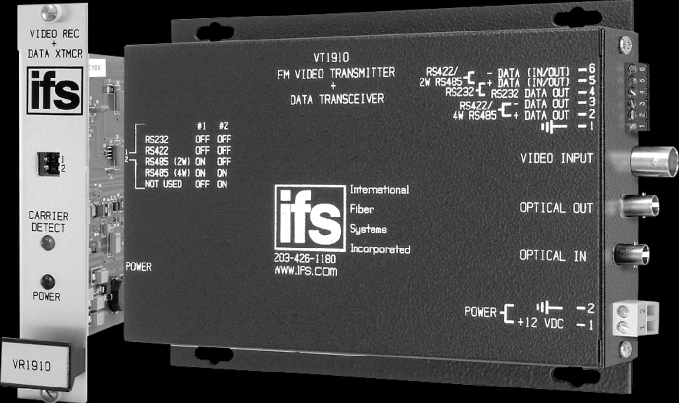 GE Security VT1920WDM-R3 2-Channel Video Transmitter/Data Transreceiver