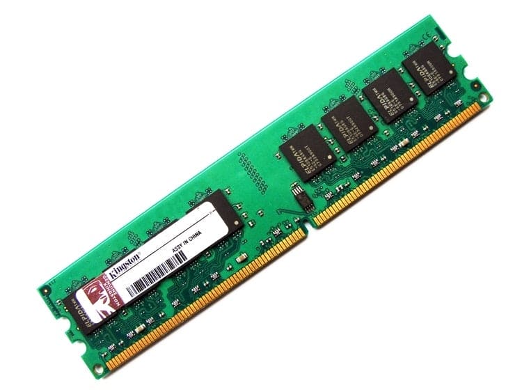 Kingston KVR800D2N5/1G 1Gb 240-Pin PC2-6400 DDR2-800MHz non-ECC Unbuffered CL5 DIMM Dual Rank Memory Module