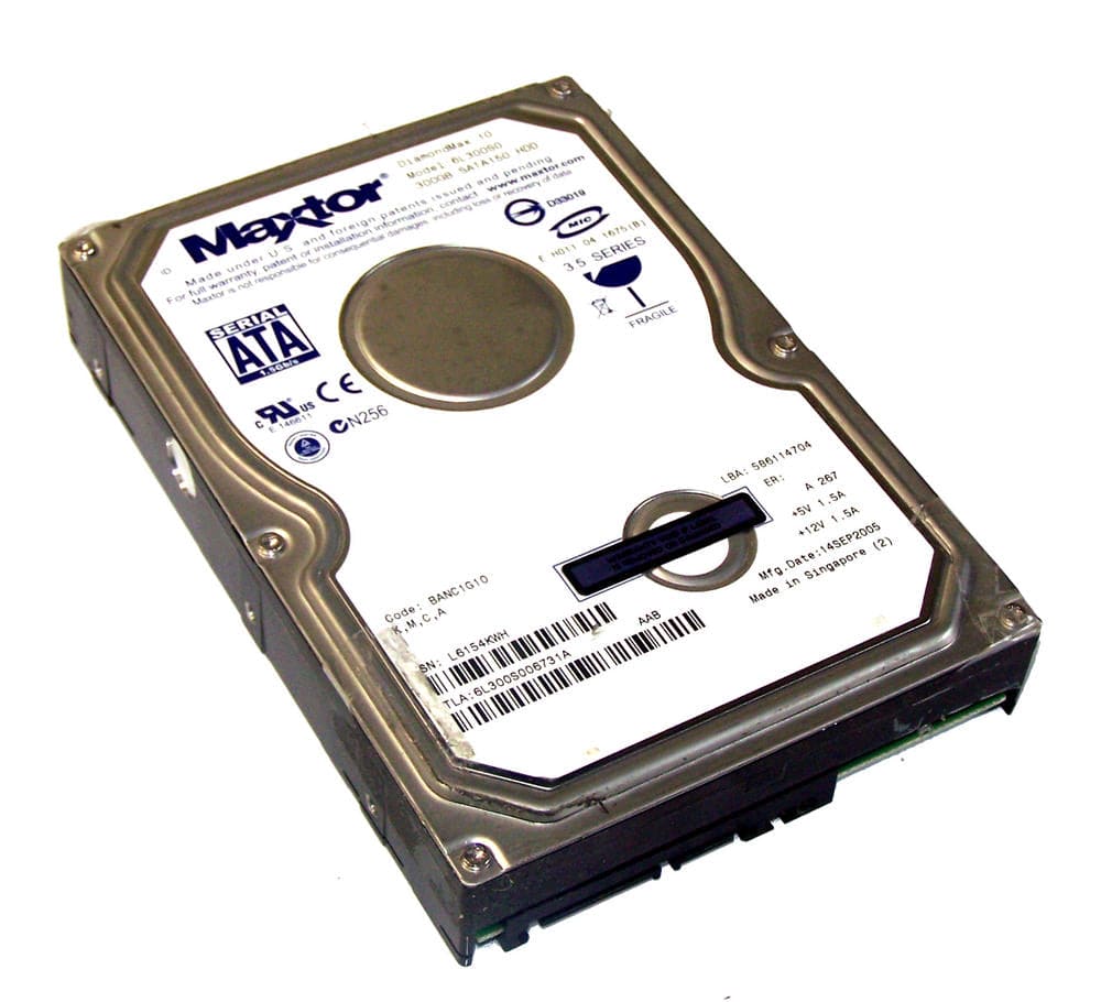 Maxtor DIAMONDMAX 10 6L300S0 300GB 7200RPM 16MB BUFFER SATA-150 3.5'' HARD DRIVE