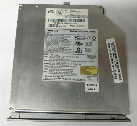 Quanta SBW-242C DVD CDROM Reader Player CD RW Burner Internal IDE Laptop Drive