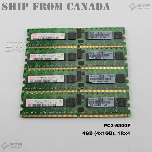 Hynix 1GB PC2-5300 DDR2-667MHZ ECC Registered CL5 240-Pin DIMM Single Rank