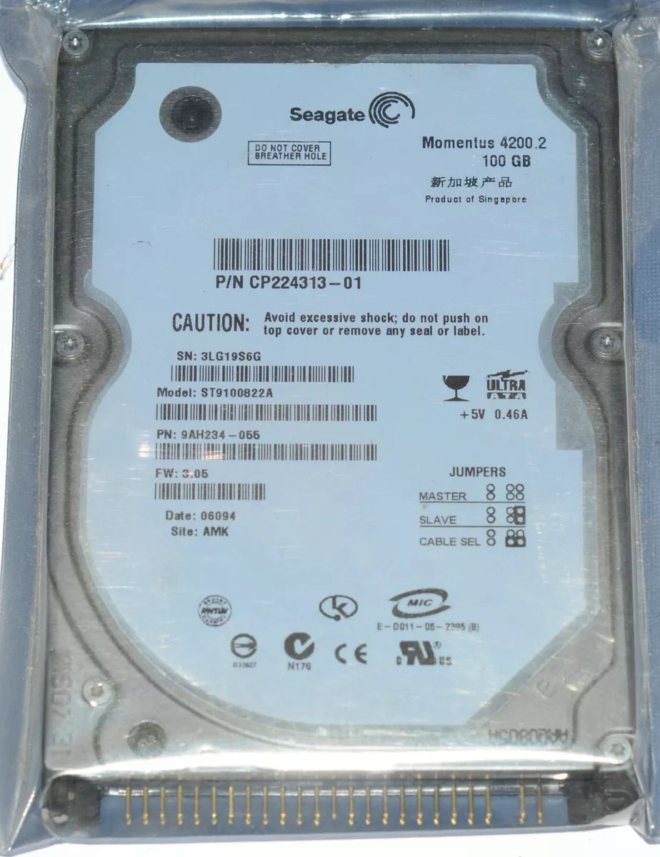 Seagate 100 GB Momentus 4200RPM ATA-100 Notebook HDD