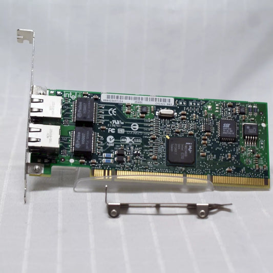 Intel C41421-003 Pro/1000 MT Dual-Port 1000Base-T PCI 128Kb Low-Profile Plug-in Network Server Adapter