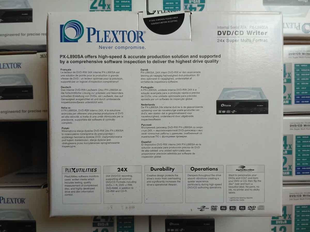 Plextor PX-L890SA 24X DVDRW SATA W/LIGHTSCRIBE DRIVE