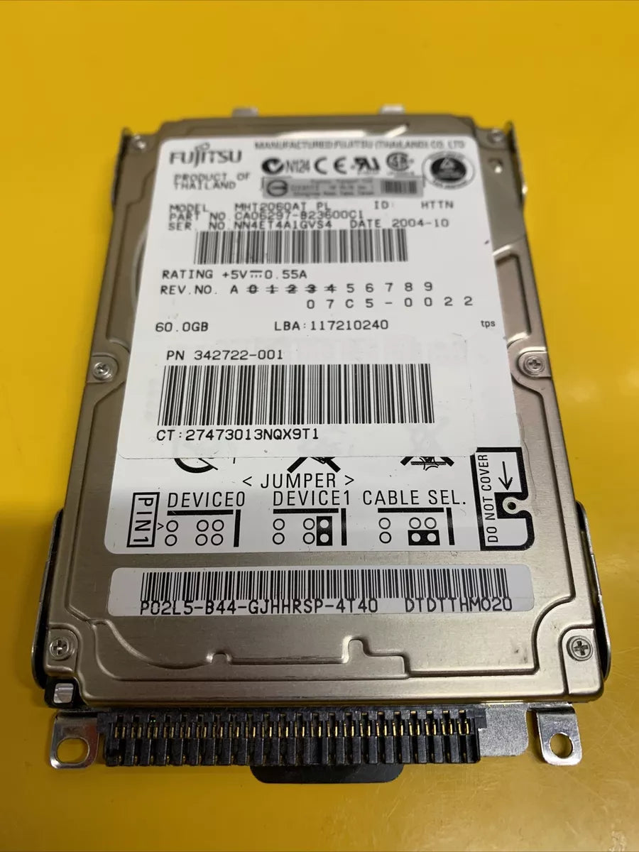 Fujitsu 60GB 2.5" ATA100 4200rpm 9.5mm HDD Refurb CA06297-B436000T