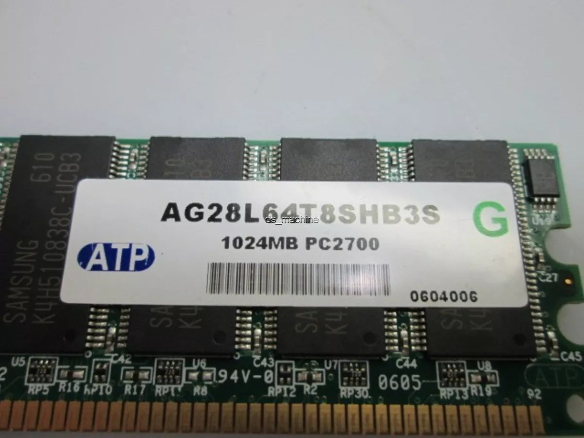 AG28L64T8SHB3S ATP Electronics 1GB Ddr 333mhz Pc-2700 184pins