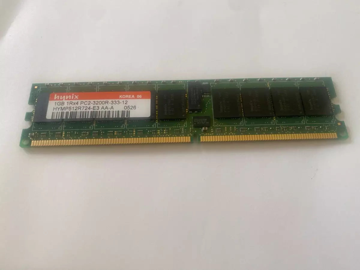 Hynix 1GB PC2-3200 DDR2-400MHz ECC Registered CL3 240-Pin DIMM Single Rank Memory Module