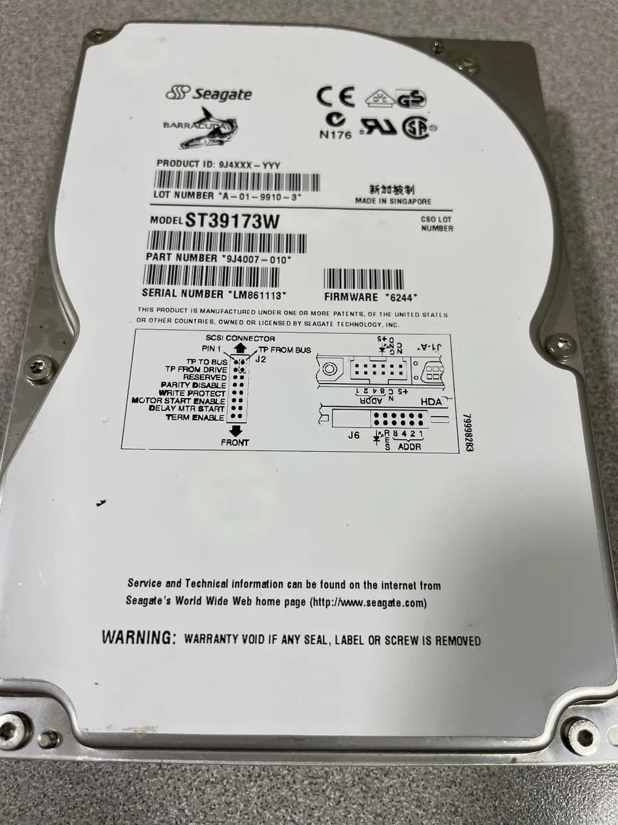 Seagate 9.1GB Ultra SCSI Hard Drive