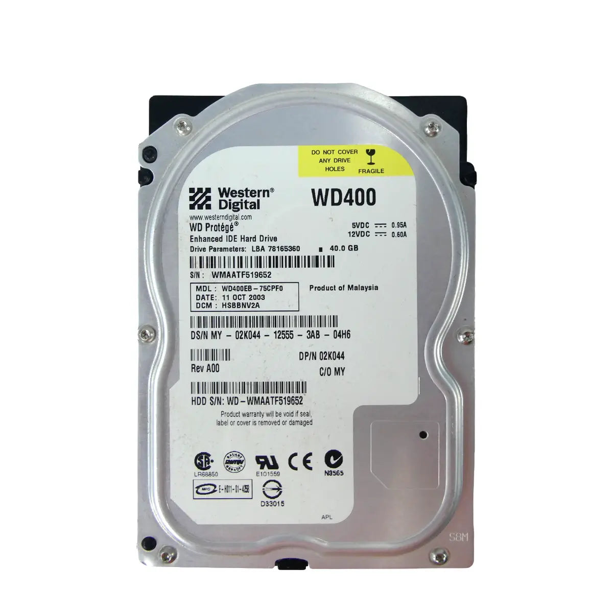 WD 40GB 5400 ATA 100 2MB