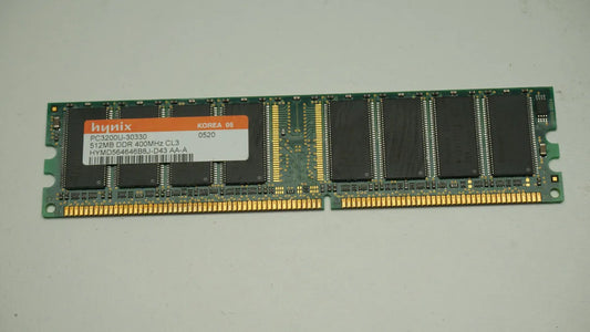 Hynix HYMD564646B8J-D43 AA-A PC3200U 400MHz DDR1 Non-ECC Desktop RAM 1GB Kit