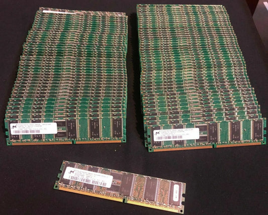 Micron 512MB PC2100 DDR-266MHz Registered ECC CL2.5 184-Pin DIMM 2.5V Memory Module - MT9VDDT6472G-265D2