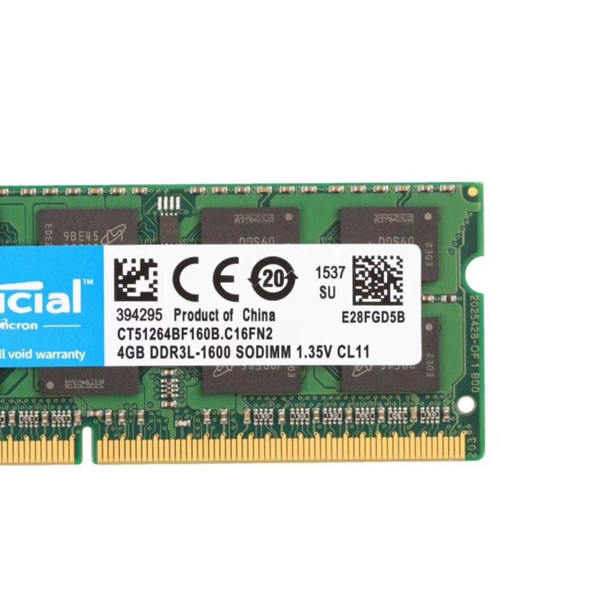 Crucial CT51264BF160B.C16FN2 4GB DDR3-1600MHz 204-Pin So-Dimm Memory Module