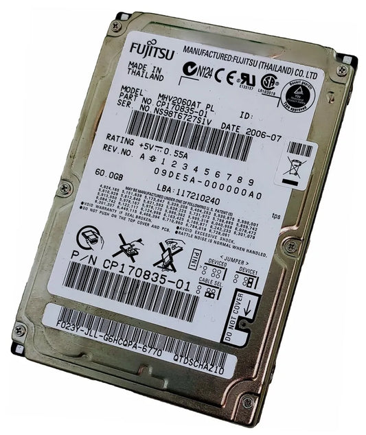 Fujitsu 60GB Mobile 4200RPM ATA-100 IDE MHV2060AT