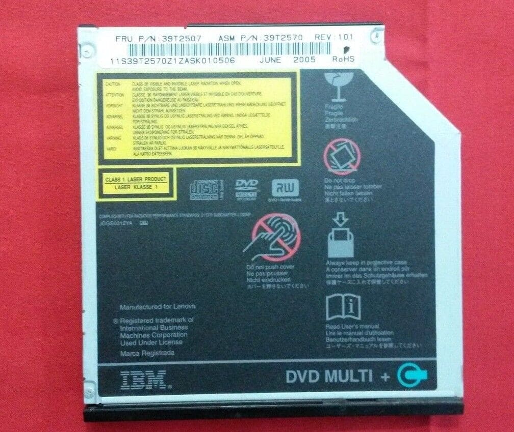 Panasonic UJ-822B 4X SLIM DVD+/-RW DRIVE BLACK