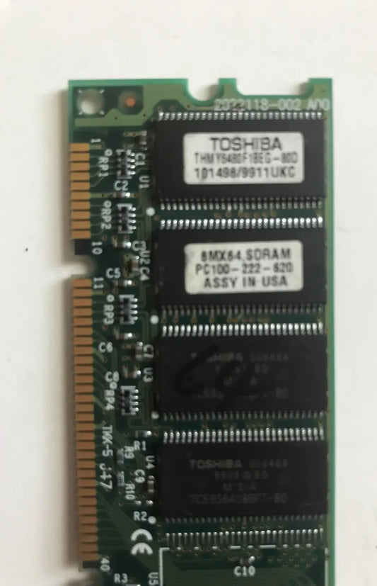 THMY6480F1BEG-80D Toshiba 64mbpc100 168 Pin SDRAM DIMM Memory