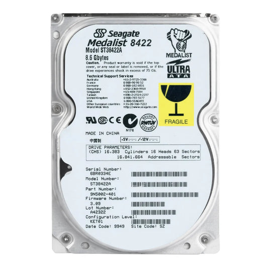 Seagate 8 GB ULTRA ATA/ 66 HARD DRIVE