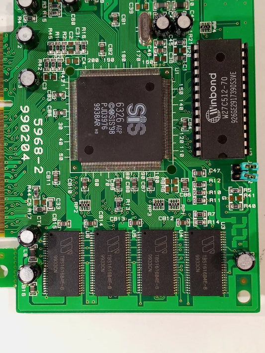 SiS 5968-2 990204 8Mb AGP Video Graphic Card