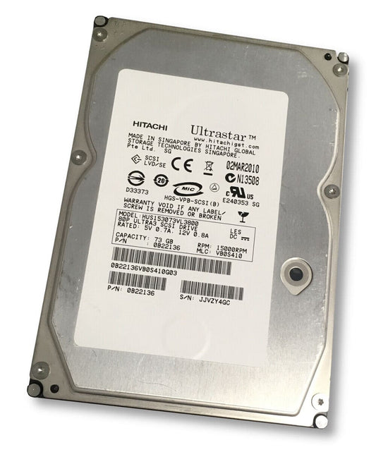 HGST Ultrastar 15K300 73 GB Internal hard drive Ultra320 SCSI 3.5" 15000 rpm HUS153073VL3800