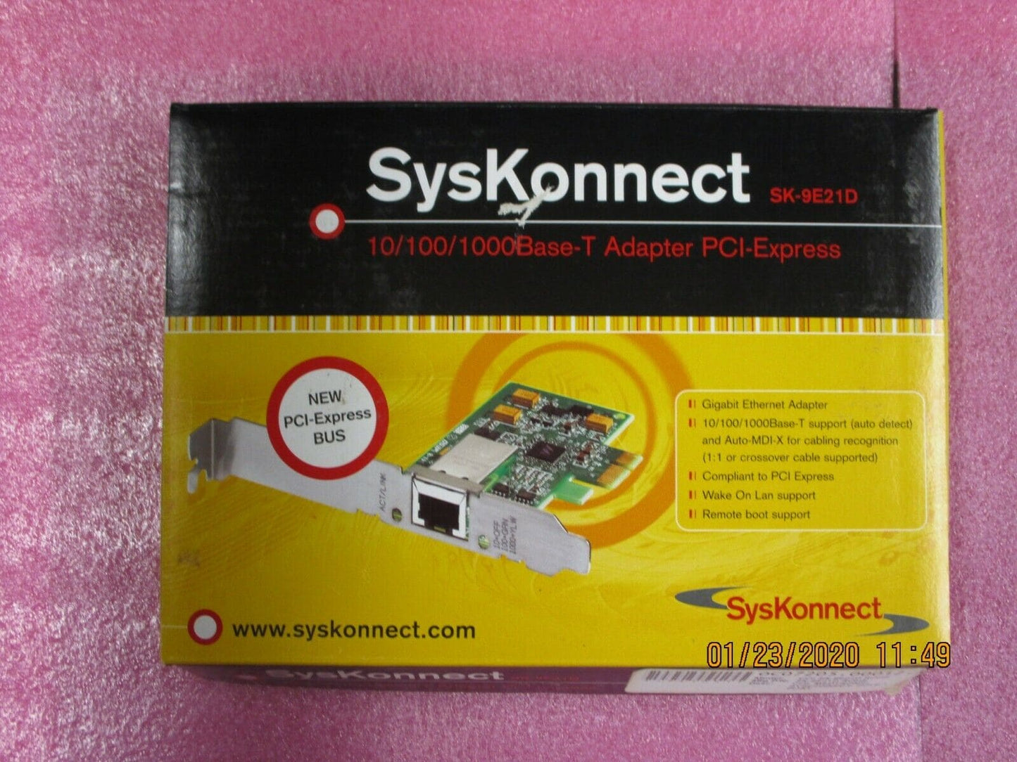 SYSKONNECT 10/100/1000 BASE-T ADAPTER PCI-EXPRESS