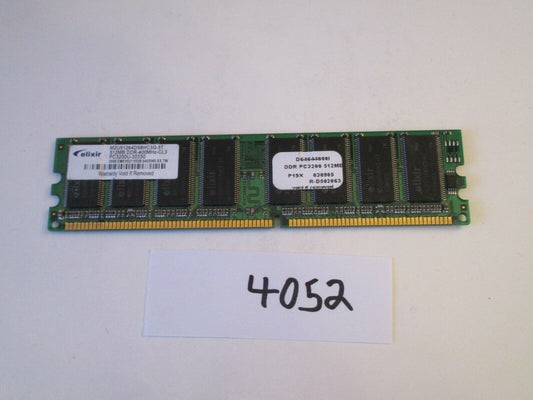 Elixir 512MB PC3200 DDR-400MHz non-ECC Unbuffered CL3 184-Pin DIMM